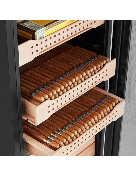 Electric Cigar Humidor Cabinet – 113L – Up to 850 Cigars – WiFi & Fingerprint Lock, constant humidity