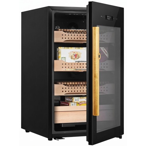 Electric Cigar Humidor Cabinet – 113L – Up to 850 Cigars – WiFi & Fingerprint Lock, constant humidity
