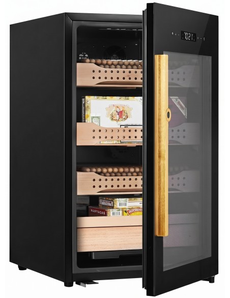 Electric Cigar Humidor Cabinet – 113L – Up to 850 Cigars – WiFi & Fingerprint Lock, constant humidity