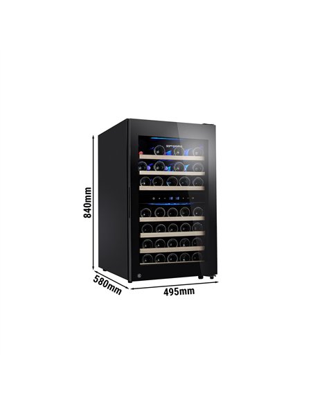 Commercial Wine Fridge - Dual Zone - 120L - max. 45 bottles