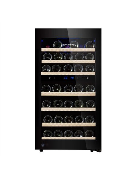 Commercial Wine Fridge - Dual Zone - 120L - max. 45 bottles