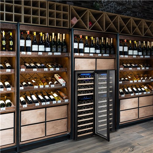 Commercial Wine Fridge - Dual Zone - 160L - max. 53 bottles