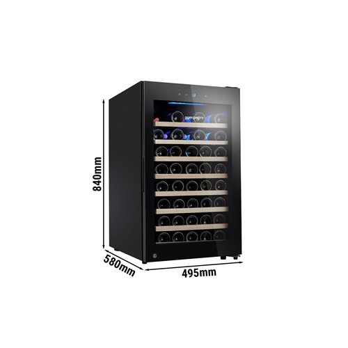Commercial Wine Fridge - Single Zone - 120L - max. 52 bottles