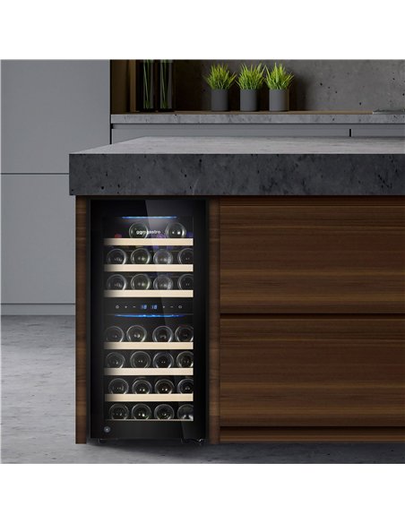 Commercial Wine Fridge - Stainless Steel Door - Dual Zone - 100L - max. 33 bottles