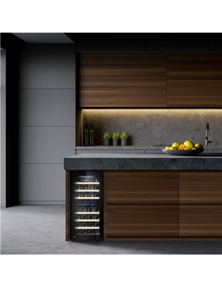 Commercial Wine Fridge - Stainless Steel Door - Dual Zone - 100L - max. 33 bottles