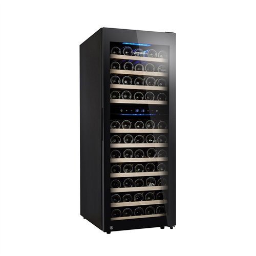 Commercial Wine Fridge - Stainless Steel - Dual Zone - 200L - max. 73 bottles
