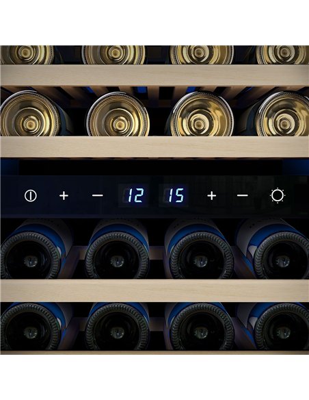Commercial Wine Fridge - Stainless Steel - Dual Zone - 200L - max. 73 bottles