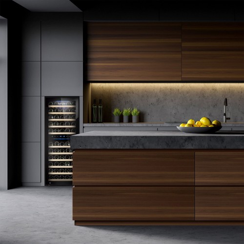 Commercial Wine Fridge - Stainless Steel - Dual Zone - 200L - max. 73 bottles