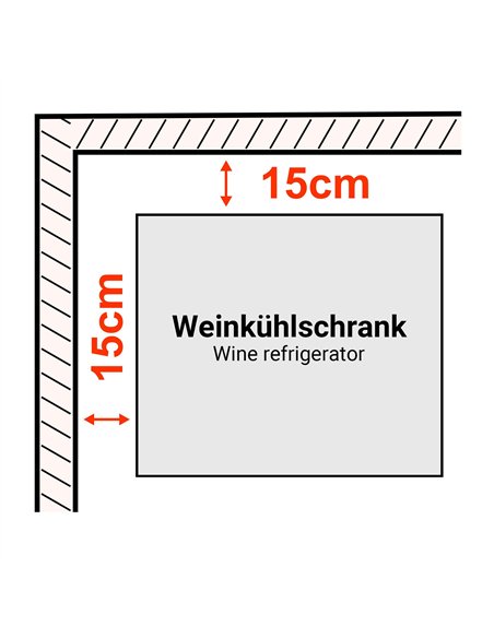 Commercial Wine Fridge - Stainless Steel - Dual Zone - 200L - max. 73 bottles