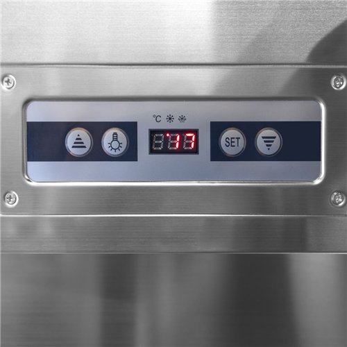 Panoramic Commercial Wine Fridge - Black - Single Zone - 400L - max. 81 bottles