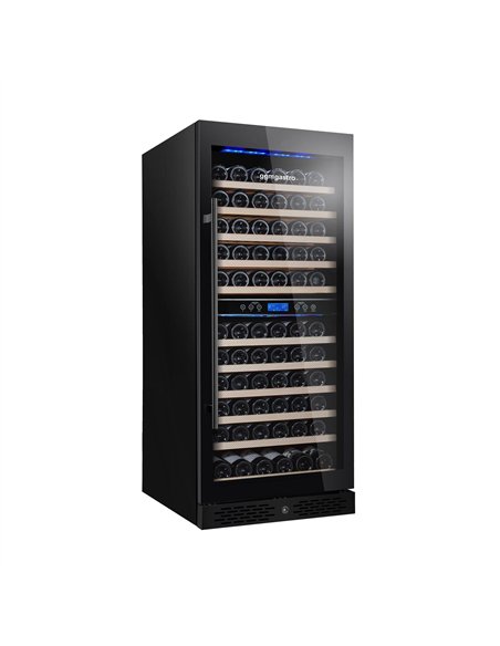 Commercial Wine Fridge - Stainless Steel - Dual Zone - 350L - max. 116 bottles
