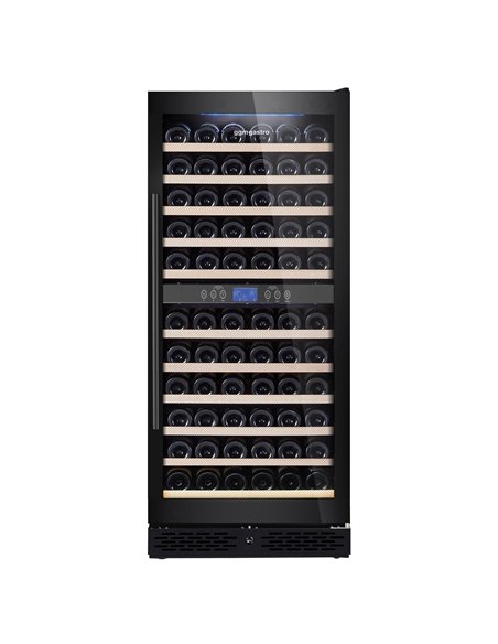 Commercial Wine Fridge - Stainless Steel - Dual Zone - 350L - max. 116 bottles
