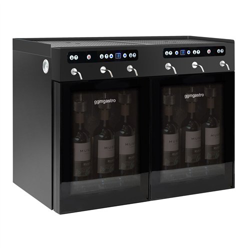 Refrigerated Wine Dispenser - Dual Zone - 6 Bottle