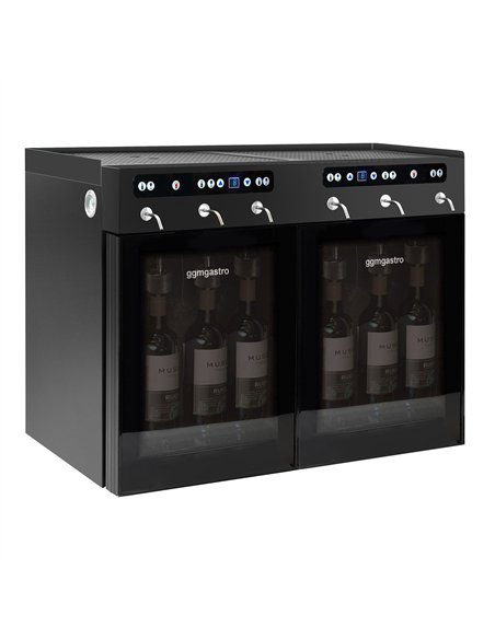 Refrigerated Wine Dispenser - Dual Zone - 6 Bottle