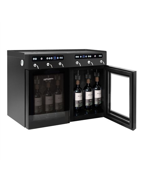 Refrigerated Wine Dispenser - Dual Zone - 6 Bottle