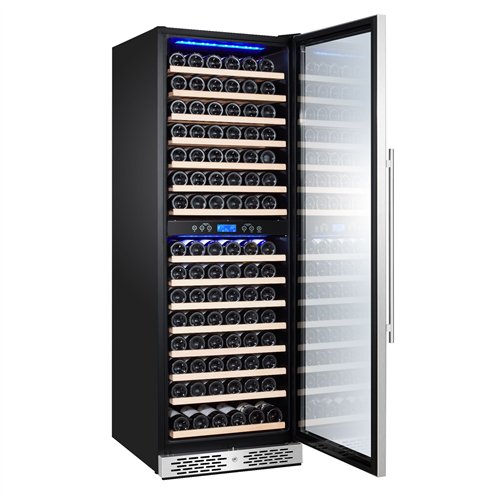 Commercial Wine Fridge - Dual Zone - 450L - max. 160 bottles