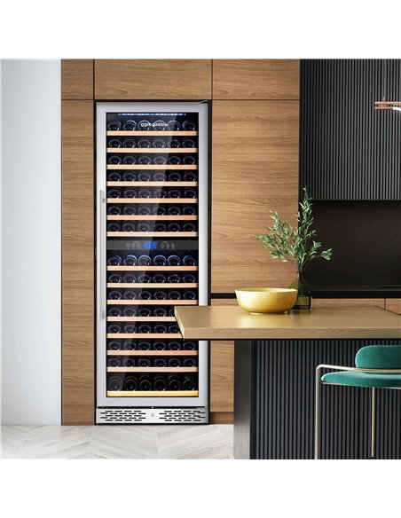 Commercial Wine Fridge - Dual Zone - 450L - max. 160 bottles