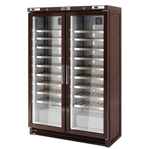 Commercial Wine Fridge - Pine Wood - Dual Zone - 700L - max. 200 bottles