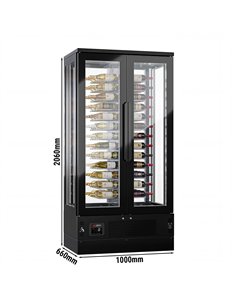 Panoramic Commercial Wine Fridge - Black - Single Zone - 450L - max. 104 bottles 2