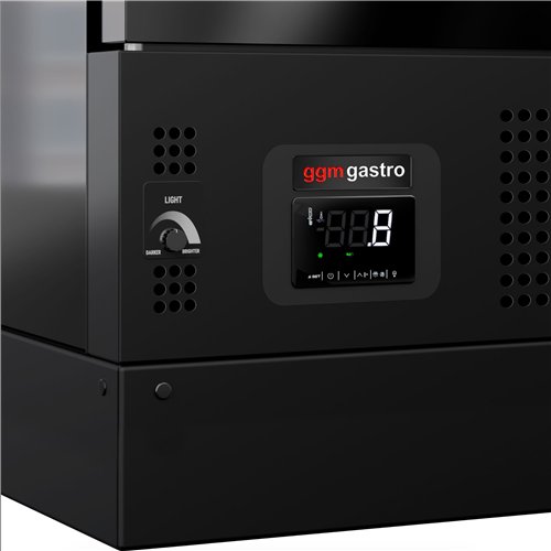 Panoramic Commercial Wine Fridge - Black - Single Zone - 450L - max. 104 bottles