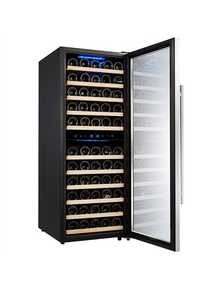 Commercial Wine Fridge - Dual Zone - 200L - max. 73 bottles