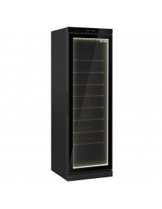 Commercial Wine Fridge - Black - Single Zone - 360L - max. 60 bottles