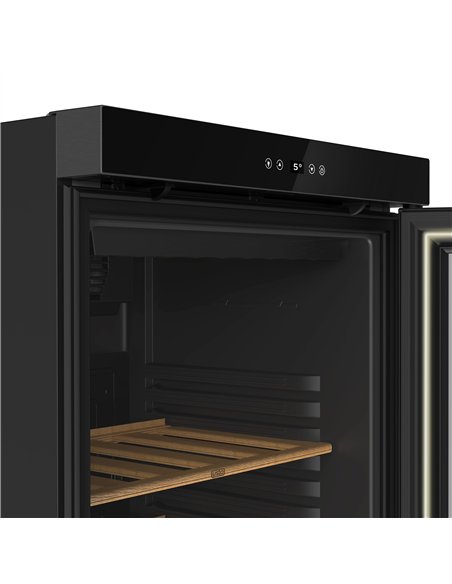 Commercial Wine Fridge - Black - Single Zone - 360L - max. 60 bottles