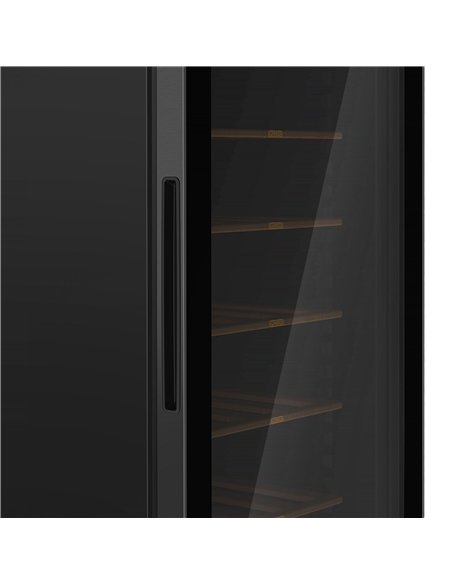 Commercial Wine Fridge - Black - Single Zone - 360L - max. 60 bottles