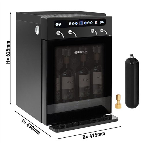 Refrigerated Wine Dispenser - Single Zone - 4 Bottle