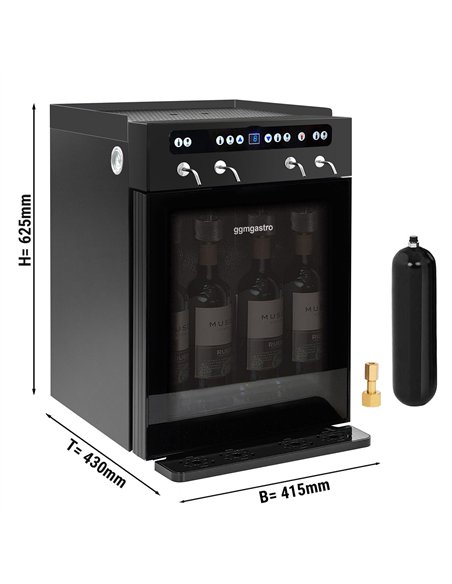 Refrigerated Wine Dispenser - Single Zone - 4 Bottle