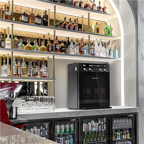 Refrigerated Wine Dispenser - Single Zone - 4 Bottle