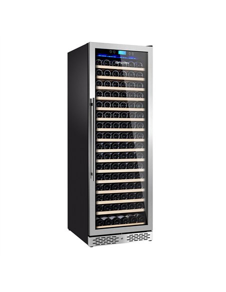 Commercial Wine Fridge - Black - Freestanding - Single Zone - 450L - max. 171 bottles