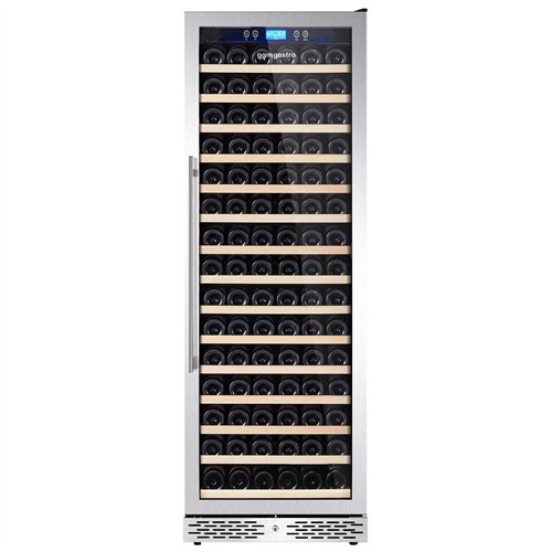 Commercial Wine Fridge - Black - Freestanding - Single Zone - 450L - max. 171 bottles