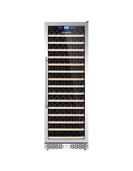 Commercial Wine Fridge - Black - Freestanding - Single Zone - 450L - max. 171 bottles