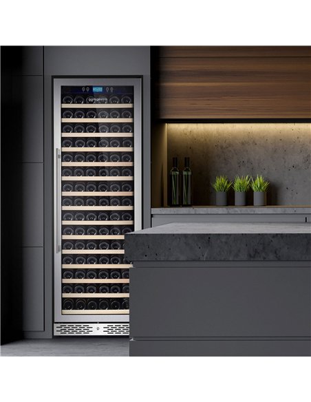 Commercial Wine Fridge - Black - Freestanding - Single Zone - 450L - max. 171 bottles