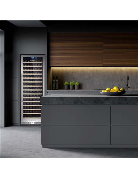Commercial Wine Fridge - Black - Freestanding - Single Zone - 450L - max. 171 bottles