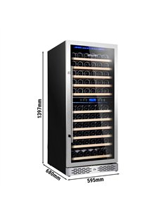 Commercial Wine Fridge - Dual Zone - 350L - max. 116 bottles 2