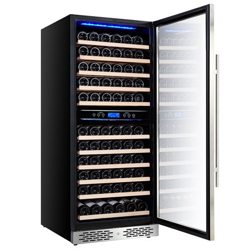 Commercial Wine Fridge - Dual Zone - 350L - max. 116 bottles
