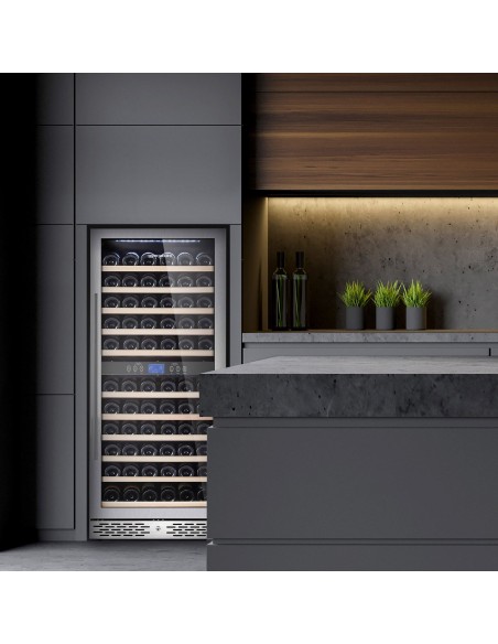 Commercial Wine Fridge - Dual Zone - 350L - max. 116 bottles