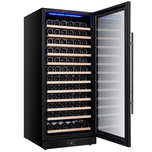 Commercial Wine Fridge ECO - Stainless Steel - Freestanding - Single Zone - 350L - max. 127 bottles