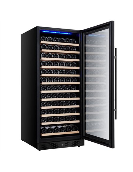 Commercial Wine Fridge ECO - Stainless Steel - Freestanding - Single Zone - 350L - max. 127 bottles