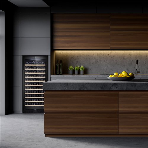 Commercial Wine Fridge ECO - Stainless Steel - Freestanding - Single Zone - 350L - max. 127 bottles
