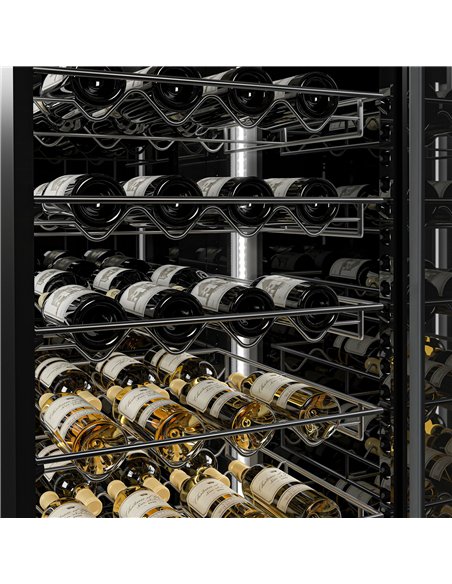 (2 pcs) Commercial Wine Fridge - Dual Zone - 400L - max. 162 bottles