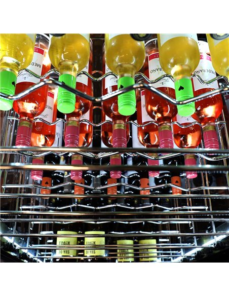 (2 pcs) Commercial Wine Fridge - Dual Zone - 400L - max. 162 bottles