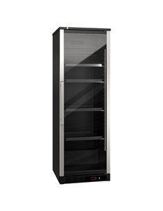 Commercial Wine Fridge - Black - Single Zone - 400L - max. 72 bottles