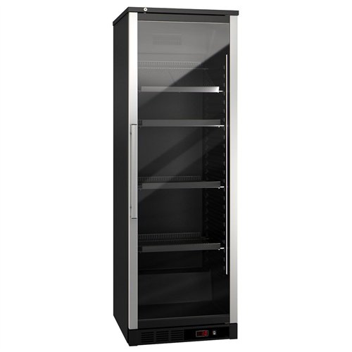 Commercial Wine Fridge - Black - Single Zone - 400L - max. 72 bottles