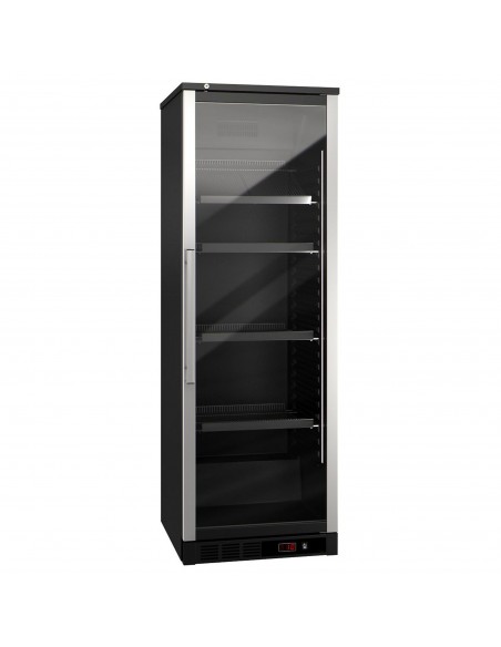 Commercial Wine Fridge - Black - Single Zone - 400L - max. 72 bottles