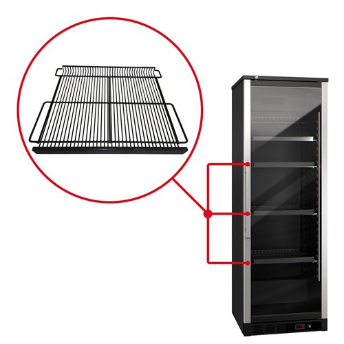 Wire shelf - Carbon crossbars - 530x438mm - for WKFA400 wine refrigerator