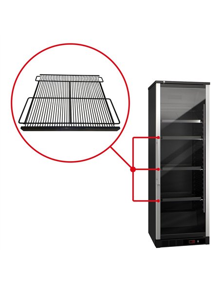 Wire shelf - Carbon crossbars - 530x438mm - for WKFA400 wine refrigerator