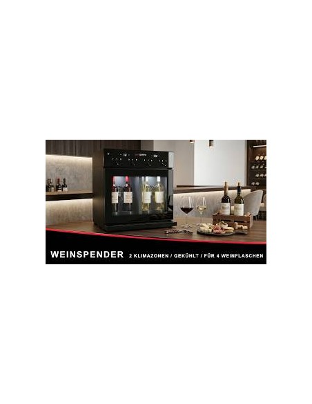 Refrigerated Wine Dispenser – Dual Zone – for 4 Wine Bottles